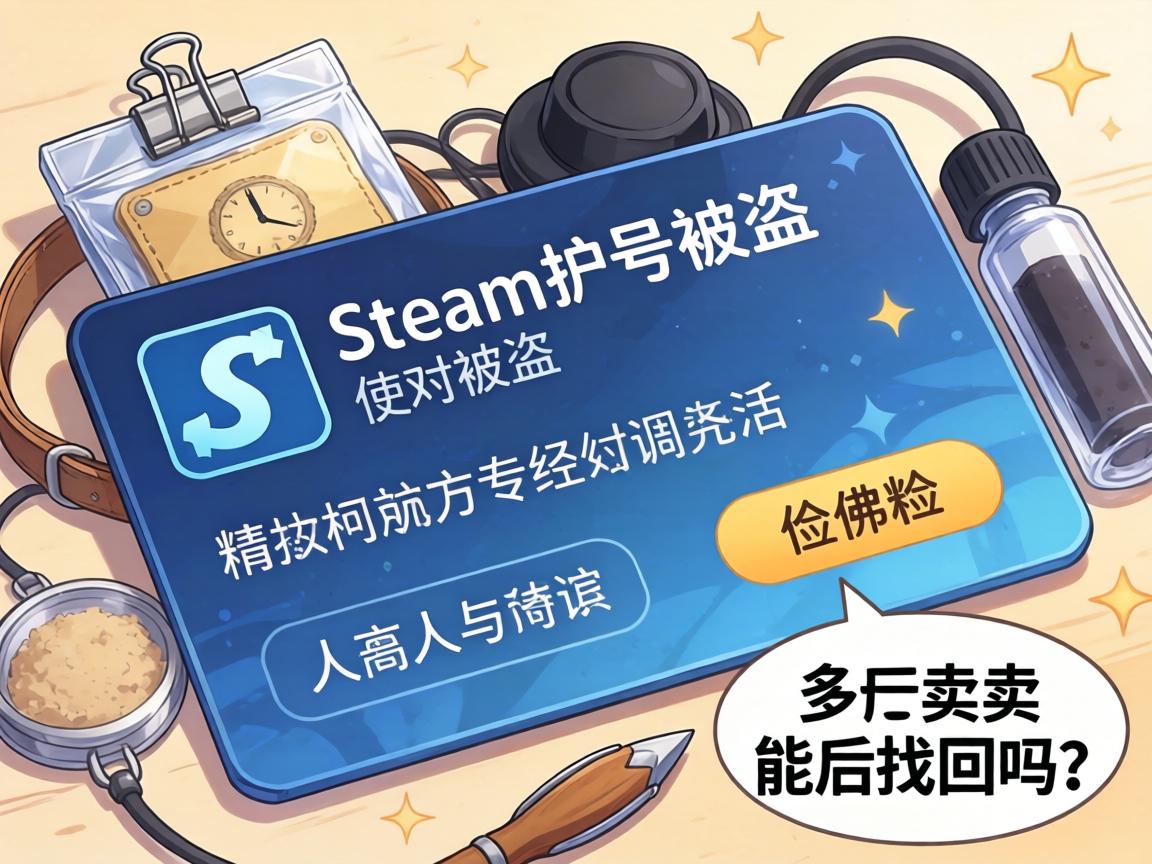 Steam账户被盗，物品被卖出后能找回吗？