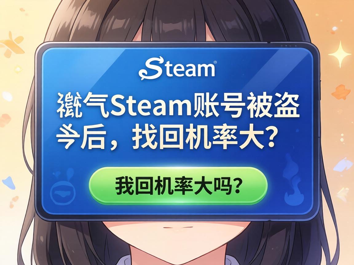 Steam账号被盗后，找回的几率大吗？