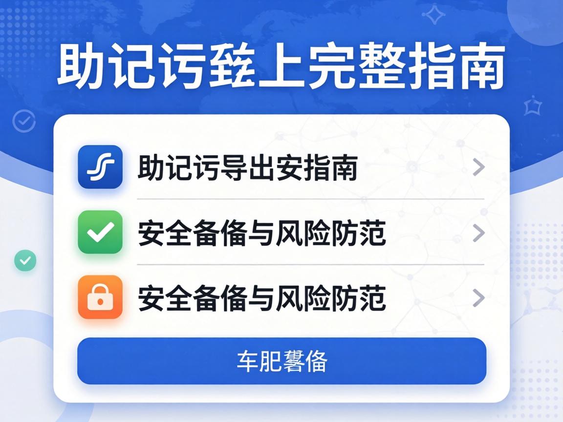 imToken助记词导出完整指南，安全备份与风险防范