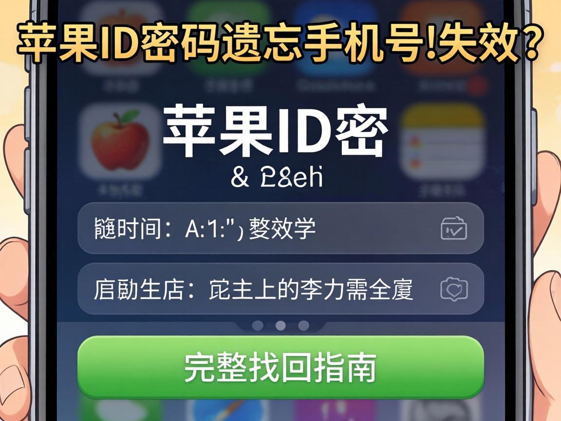 苹果ID密码遗忘且手机号失效？完整找回指南