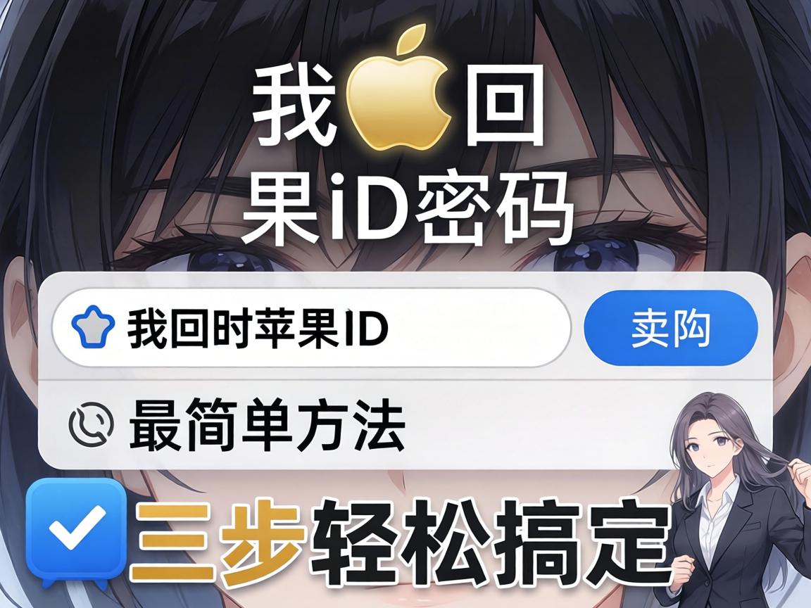 找回苹果ID密码的最简单方法，三步轻松搞定